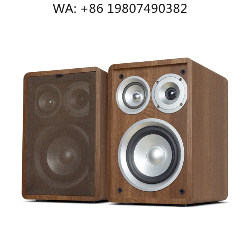 Home Theater Speaker - ลำโพงบุ๊คเชลฟแบบพาสซีฟ 100W สามทาง ระบบเสียงไฮไฟ พรีเมียม สเตอริโอ
