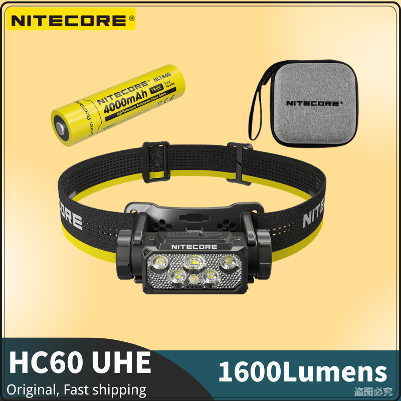 Home Cinema Imax - ไฟฉายคาดศีรษะ NITECORE HC60 UHE 1600 ลูเมนส์