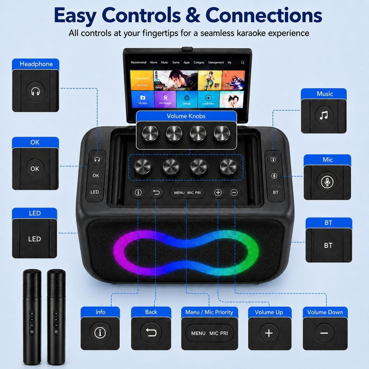 เครื่องคาราโอเกะพกพา OEM/ODM ร - Home Theater Speaker บทวิจารณ์และราคา