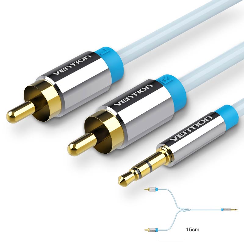 Vention สาย RCA 3.5 ถึง 2rca ส - Home Cinema Beamer บทวิจารณ์และราคา